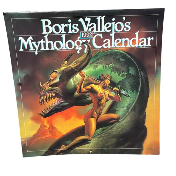 1992 Boris Vallejo Mythology Calendar Unused same dates again in leap year 2048 - Picture 1 of 16
